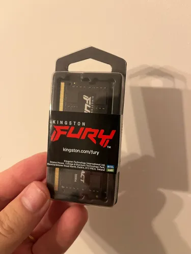 Memória RAM Para Notebook DDR4 16gb 3200Mhz CL20 Kingston Fury Impact KF432S20IB/16 Gamer