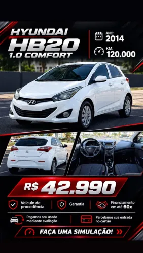 Hyundai HB20 Comf./c.plus/c.style 1.0 Flex 12V 2014