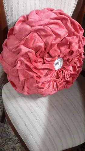 Almofada veludo de seda Rose.
