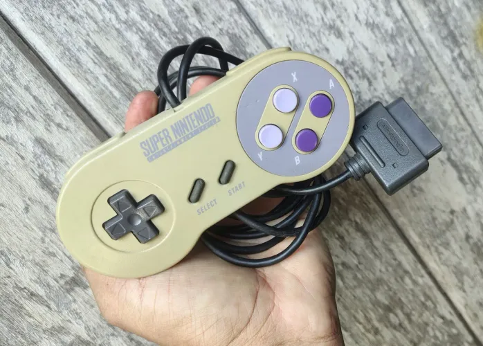 Controle original de super Nintendo