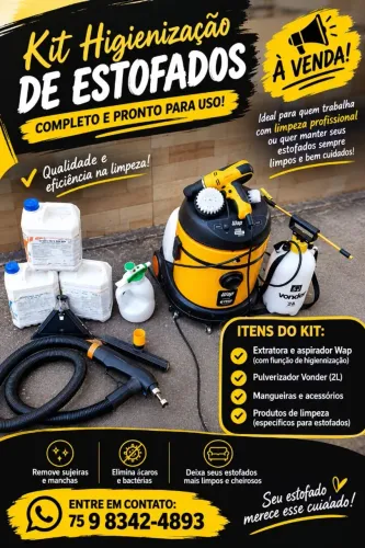 Kit higienização.