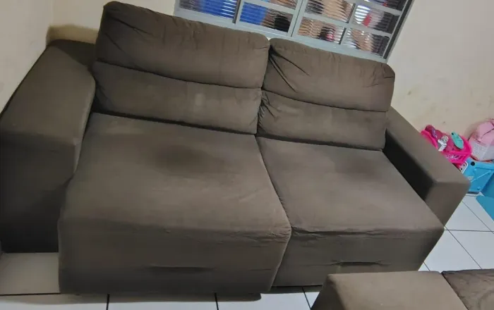 Sofá 4 lugares e 3 lugares retrátil