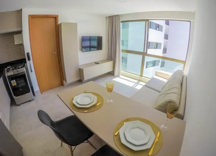 Aluguel de apartamento mobiliado com 1 quarto em Boa Viagem - Recife
