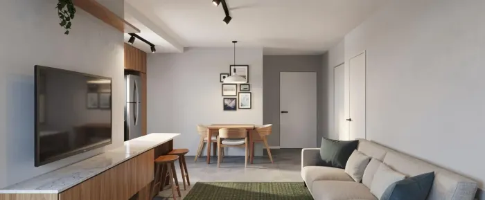 Studio com 1 dormitório para alugar, 59 m² por R$ 4.800,00/mês - Saco Grande - Florianópol