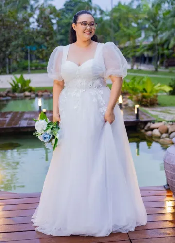 Vestido de noiva (usado apenas 1 vez)