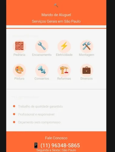 ? Marido de Aluguel Serviços Gerais em São Paulo <br>Serviços Gerais em São Paulo