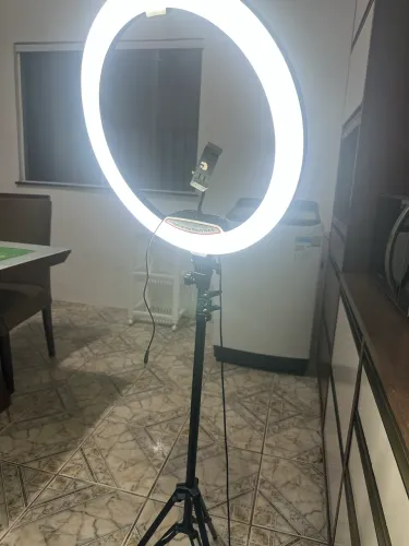 RING LIGHT COMPLETA COM TRIPÉ E SUPORTE PARA CELULAR
