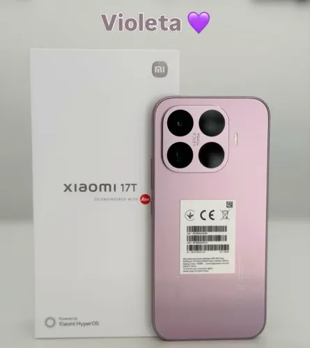 Celular Xiaomi 17T Leica Câmera 512+12 Violeta Azul Preto 