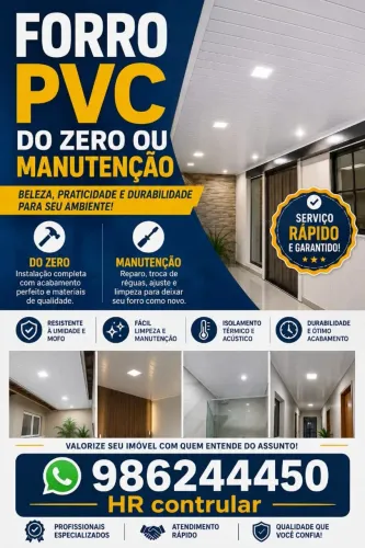 Forro PVC instalação e reforma