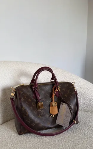 Bolsa em couro Louis Vuitton speedy soft monograma 