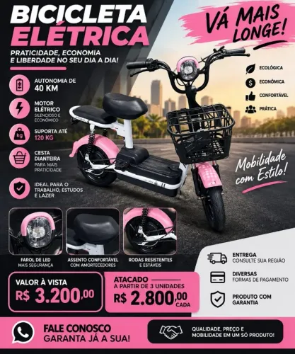 Vendo BIKE ELETRICA - JOY direto do importador