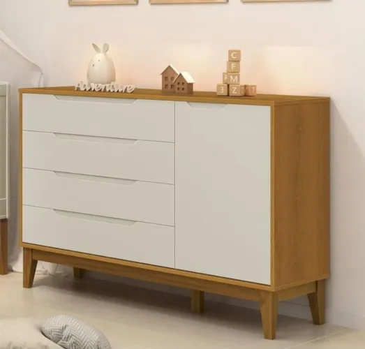 Comoda com Porta Nature Clean freijo/off White