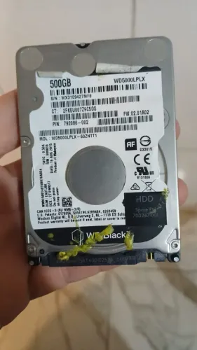 HD Black 500 gb formatado