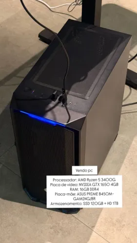 PC Gamer barato AMD Ryzen 5 3400G + GTX 1650 4GB + 16GB RAM + SSD + HD 1TB ? Win 10