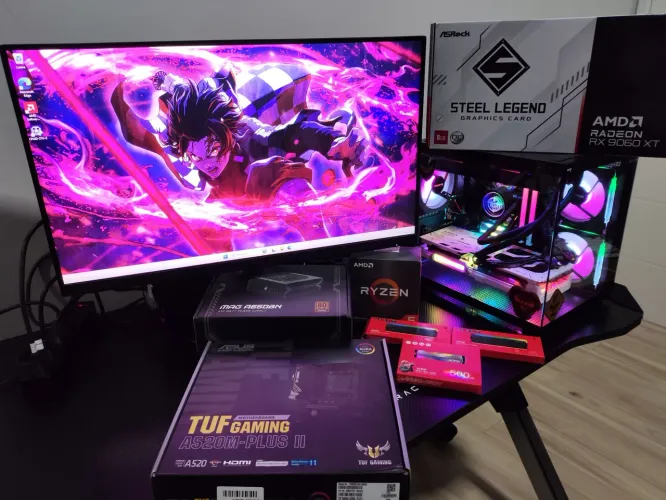 Pc gamer completo RX 9060 XT