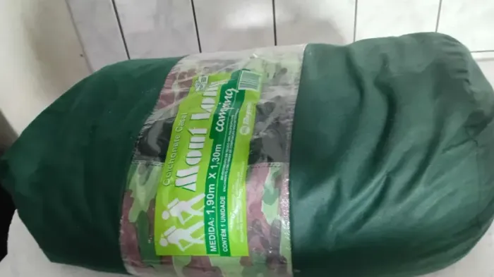 Colchão Casal Camping Mont Long 1,90 x 1,30 mts Polipropileno e Enchimento Fibras