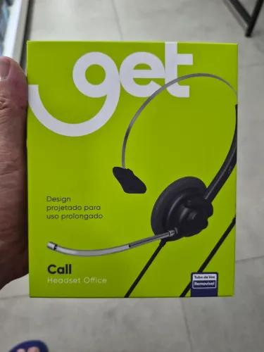 Headset Get Call USB Preto para reuniões e conferências