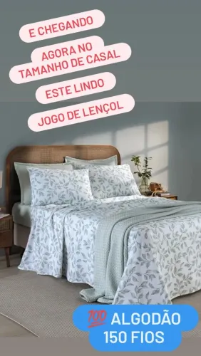 JOGO DE LENÇOL 150 FIOS 100 % ALGODÃO DÖHLER VALESCA ( CASAL & QUEEN )