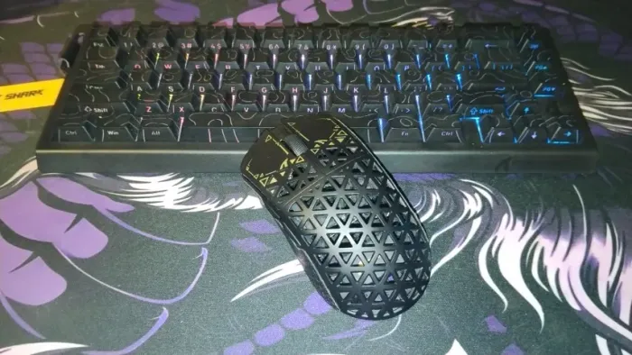 Mouse Gamer Attack Shark R5 Ultra + Teclado X68 Pro HE ? Estado Impecável