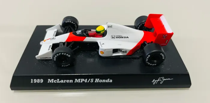 Miniatura Metal Mclaren MP4/5 Honda 1989 1/64 Ayrton Senna S/ Acrilico