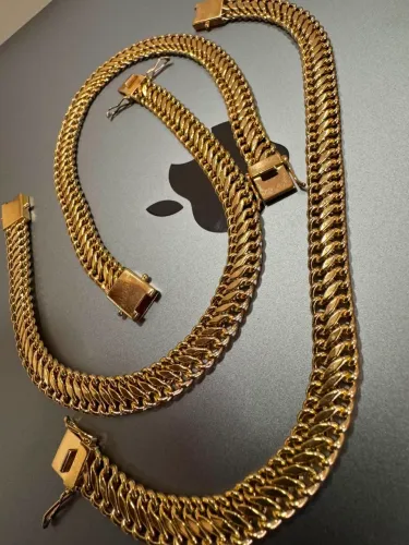 Pulseira Lacraia de ouro 14.83g 18k procedência garantia eterna