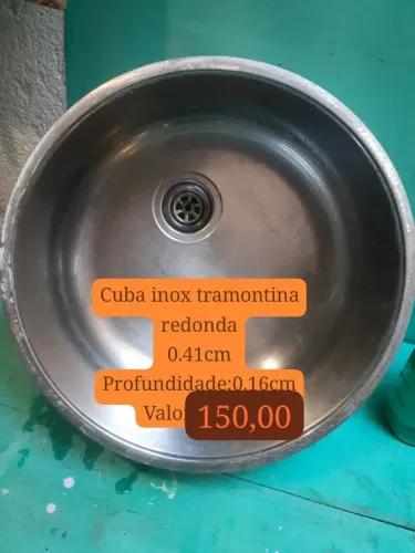 Cuba inox circular Tramontina! Aceito proposta