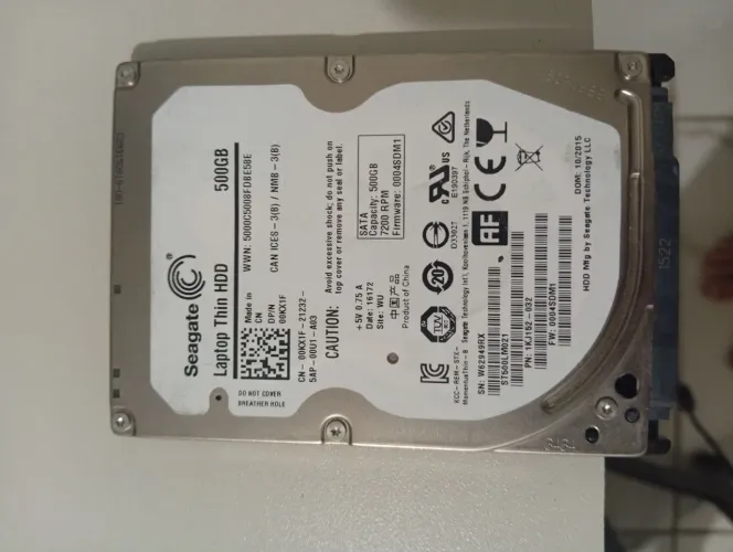 Hd seagate 500 gb formatado
