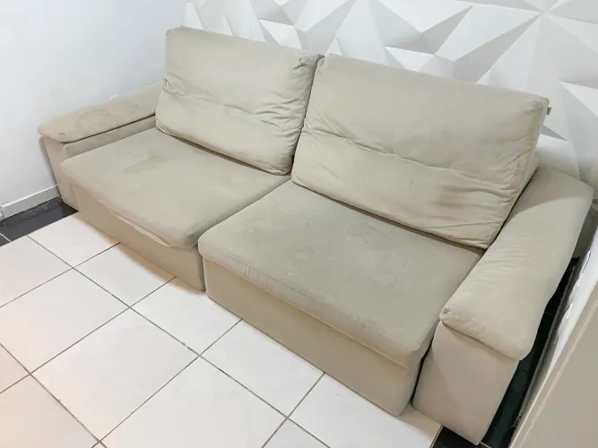 Sofá Retrátil Grande Excelente Estrutura