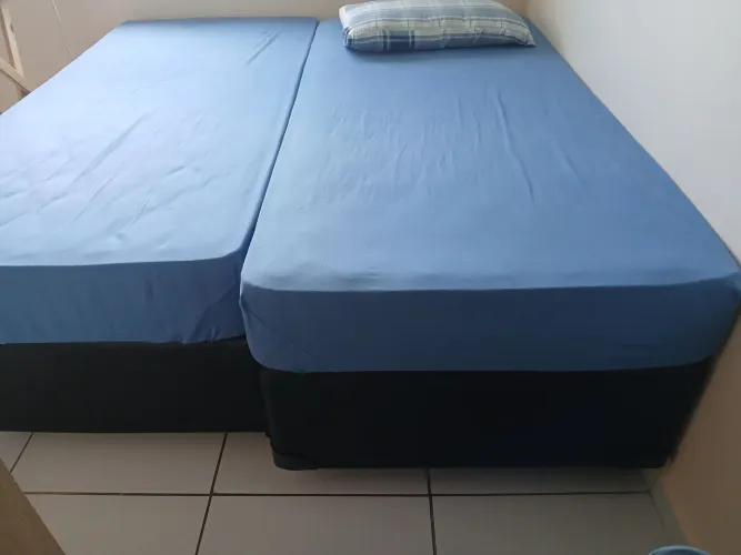 Kit de cama box solteiro 