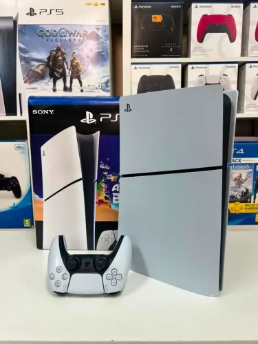 Ps5 Slim Semi Novo versao ALL DIGITAL - 825GB 1 controle - 3.399,00 no dinheiro - pego seu
