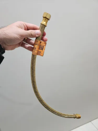 Mangueira gás encanado engate flexível 60cm