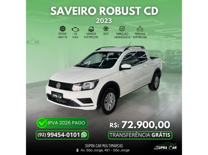 Volkswagen Saveiro Robust 1.6 Total Flex 16V CD 2023