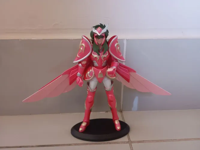Boneco estatueta shun de andrômeda cavaleiros do zodíaco 