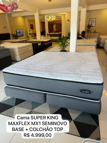 Colchão KING MAXFLEX TOP COM CAMA BOX - Entrego!