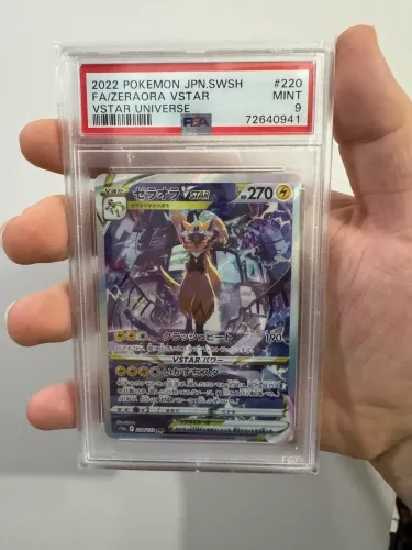 carta graduada pokemon zeraora vstar universe psa 9 original jp