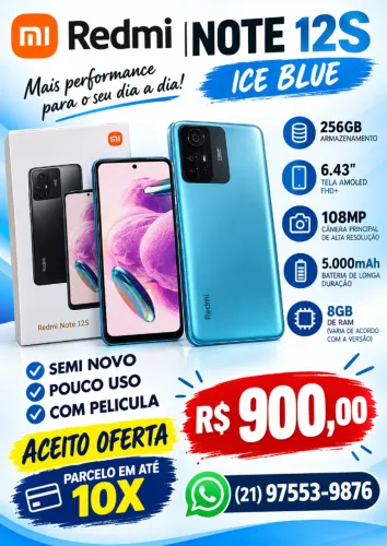 REDMI NOTE 12S ICE BLUE 256GB