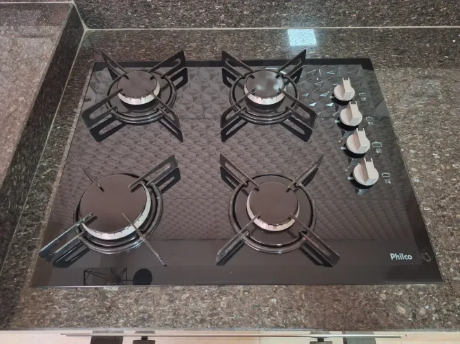 Cooktop Philco 4 bocas Bisote preto