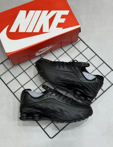 Tênis Nike Shox R4 Premium Importado Masculino Cor: Preto/Variações - Disponível 38 AO 43