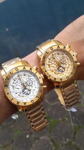 BVLGARI FUNDO DE VIDRO (a prova d'água com garantia)