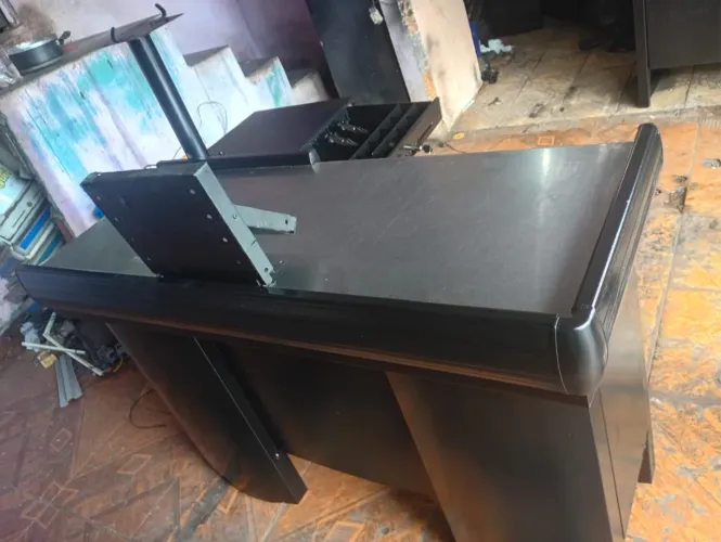 Balcão caixa de supermercado 
