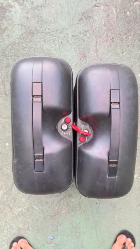 Suporte + alforges Givi lander ou tenere aceito cartão