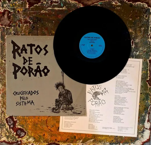 Ratos de Porão - Crucificados pelo Sistema - Selo New Face Original 1984 c/ encarte