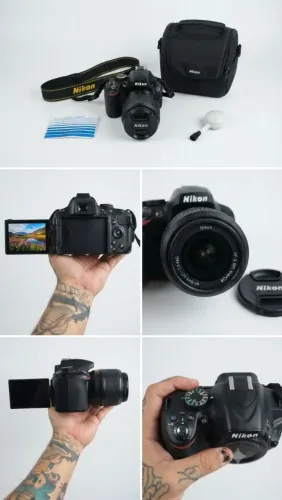 Câmera Nikon D5100 + Lente 18-55mm VR + Kit Completo (Oportunidade p/ Manutenção)