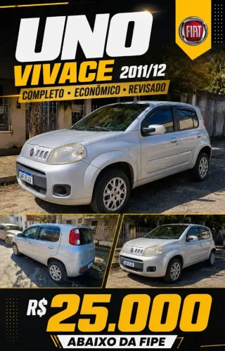 Fiat Uno Vivace Celeb. 1.0 EVO F.flex 8V 5P 2012