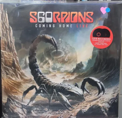 LP DUPLO IMPORTADO SCORPIONS LACRADO - COMING HOME LIVE - LIVE RECORDED