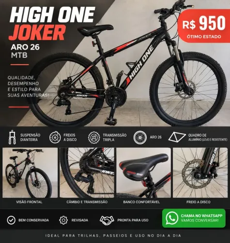BIKE ARO 26 QUADRO ALUMINIO CAMBIO SHIMANO