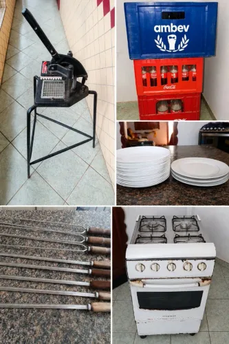 ? LOTE COMPLETO PARA LANCHONETE, CHURRASCO OU RESTAURANTE - OPORTUNIDADE ?