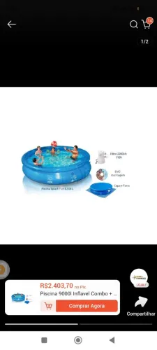 Piscina 9 mil litros