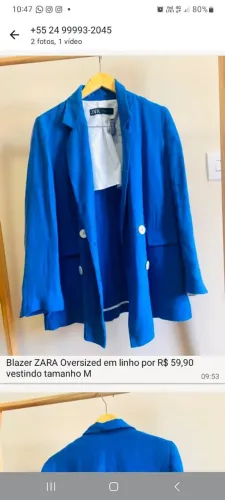 Blazer oversized Zara