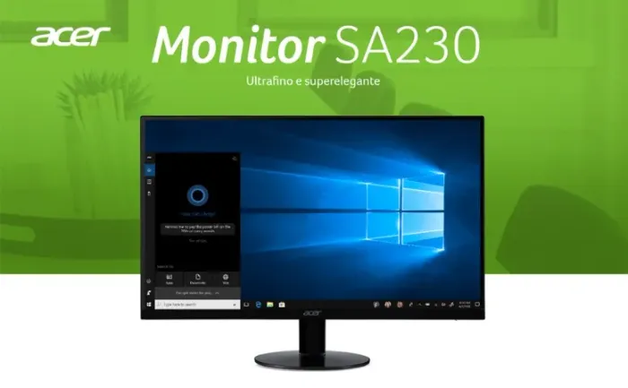 Monitor ACER 23'' SA230 Ultra-fino, Full HD, 75Hz HDMI VGA
